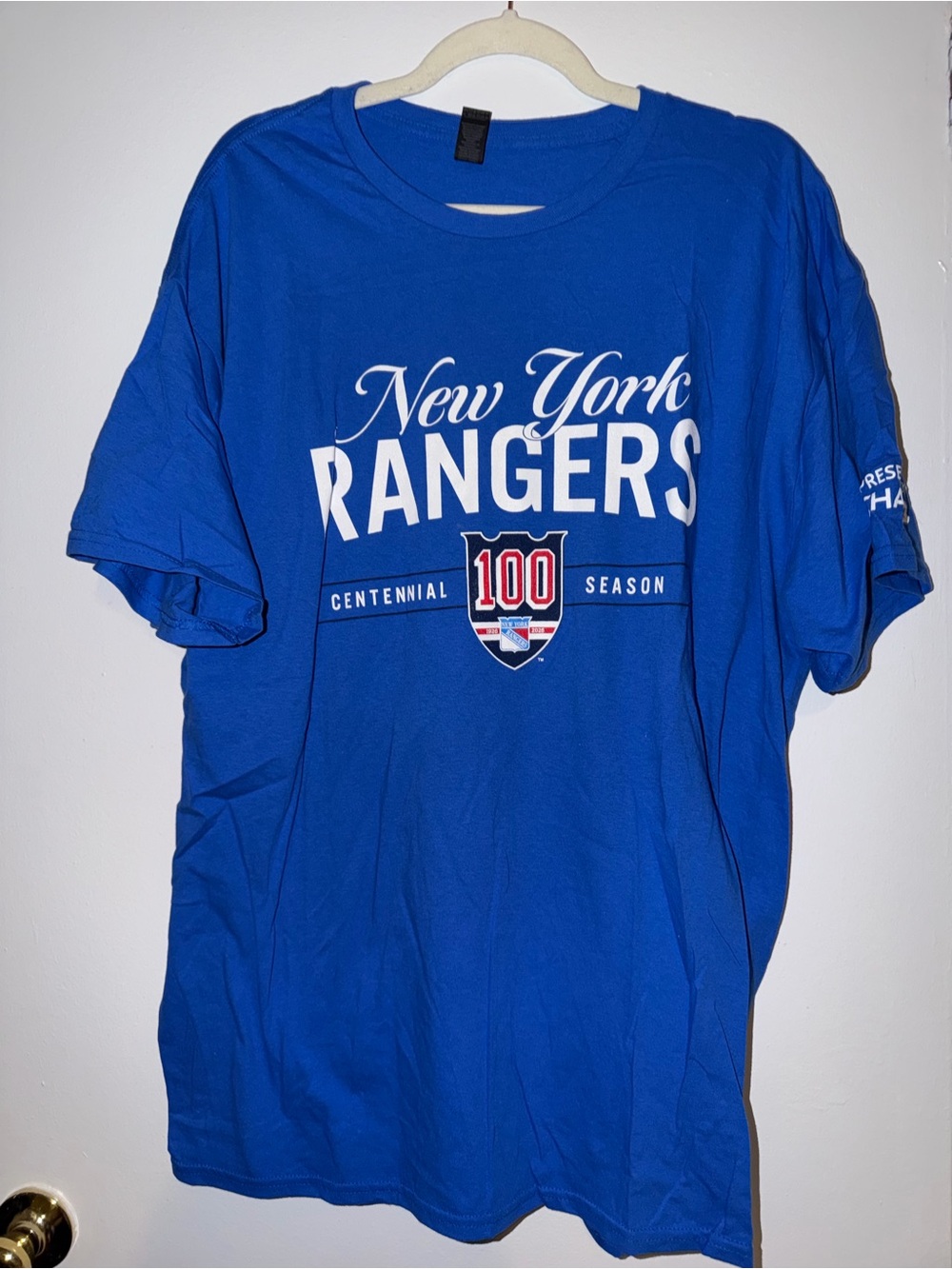 Gildan Royal Blue Crew Neck T‑Shirt - New York Rangers NYR